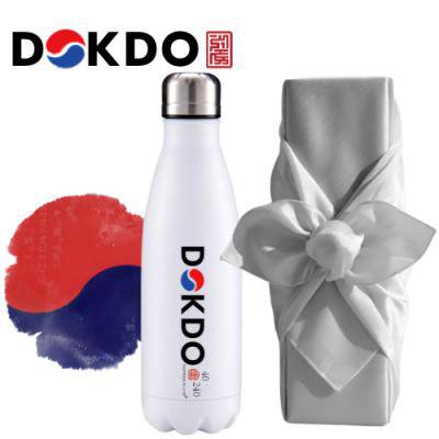 한국 K컬쳐 독도보틀 40240 슬림 진공 보틀 500ml 보자기 선물포장