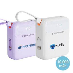[제로티어] 4in1 고속충전 10000mAh 휴대용 배터리 1P
