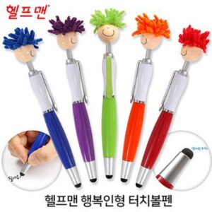 헬프맨 행복인형터치볼펜(볼펜+터치펜)