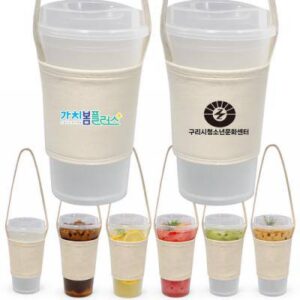 컵홀더 텀블러 파우치 스트랩 컵가방 텀블러 휴대용 가방