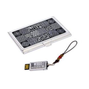 수복문자도 자개 명함케이스+자개USB 2종세트 대기업 력서리 판촉물 기프트