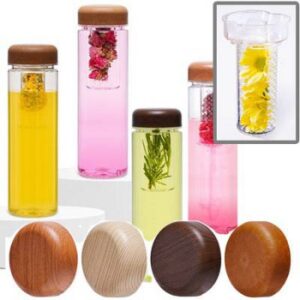 [오보틀] 700ml 우드보틀 (차망포함)트라이탄 젖병소재 냉온가능