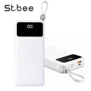 세인트비 케이블일체형 LED 고속보조배터리 20000mAh PBS200C