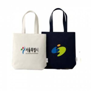 오코텍스 친환경 블랙 베이지 밑면 에코백 36*36*10