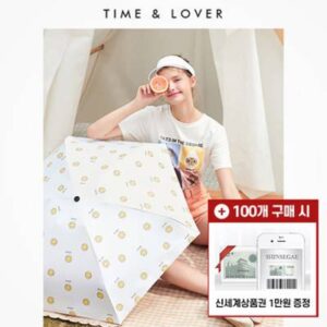 [모바일 상품권 증정] 타임앤러버 스마일 6K 5단 수동 양우산(UPF50+)