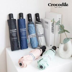 크로커다일 3단 UV차단 레터링 암막 완전자동 우양산