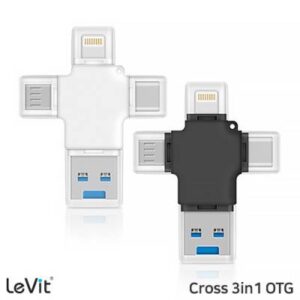 레빗 크로스 3IN1 OTG메모리 64GB 아이폰C타입안드로이드 사용