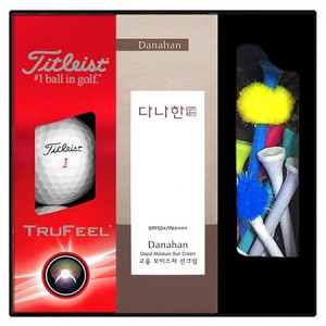 타이틀리스트 TRUFEEL 3구 330(TRUFEEL 3구+선크림+골프티모음12EA)