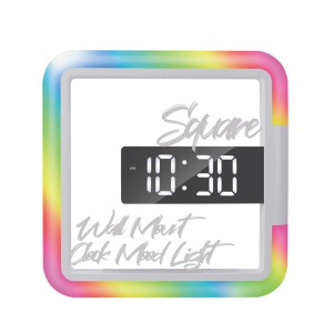 머레이 스퀘어 LED 시계 무드등 TIME24