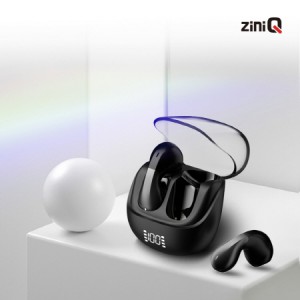 지니큐 블루투스 5.3 무선 귀찌 이어폰 LED 배터리 잔량 확인 ZQ-G10L