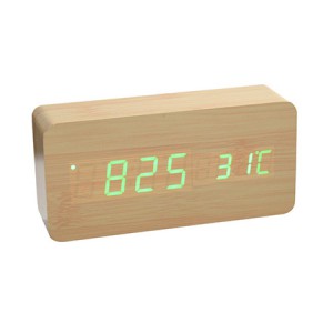 코시 우드클락(그린 LED,직사각150)