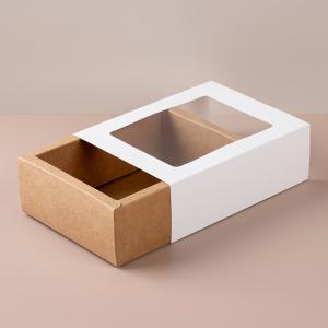 인기박스 믹스매치 투명창 슬라이드 종이박스 W / K(가로 8~30cm)