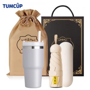 텀컵 텀블러 우산 선물세트(TS-2505U5_텀블러1+5단 미니우산1)