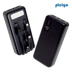 플레이고 B421 플래시 4 in 1 케이블 일체형 보조배터리 20,000mAh