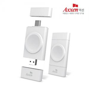 액센 AW11 포터블 듀얼 포트 스마트 워치 충전기(갤럭시/애플 동시호환)