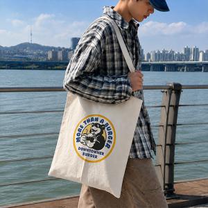 루티네 데일리 무지 캔버스백 에코백 (중 31.5x36)