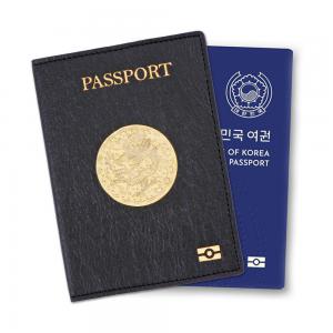 곤룡포 순금판 한지가죽 여권지갑 해킹방지 여행용 여권케이스 전통 기프트 판촉물